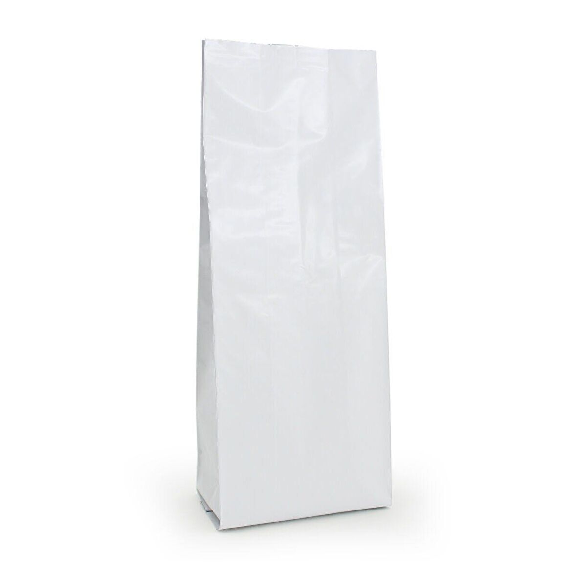 Beyaz Mat Alümi̇nyum Yan Körüklü Torba 10x34+3 Cm 500 Gr 100 Adet