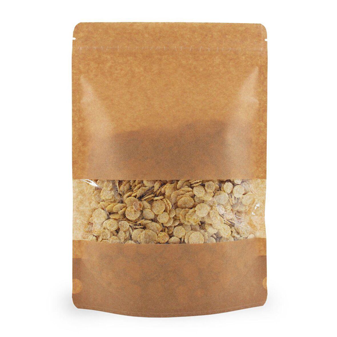 Kraft Dar Pencereli̇ Ki̇li̇tli̇ Doypack 20x30+5 Cm 1000 Gr 100 Adet