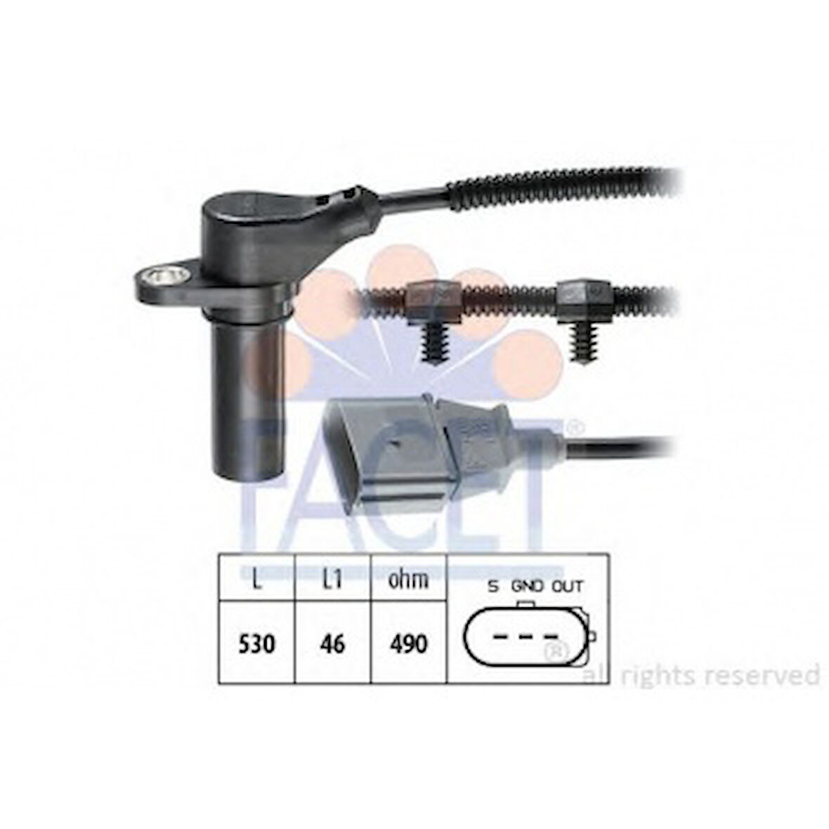 Vag Krank Devir Sensoru Transporter T5 Beetle Bora Golf IV Sharan A3 Alhambra İbiza Leon Toledo Fabıa O - Facet 9.0504