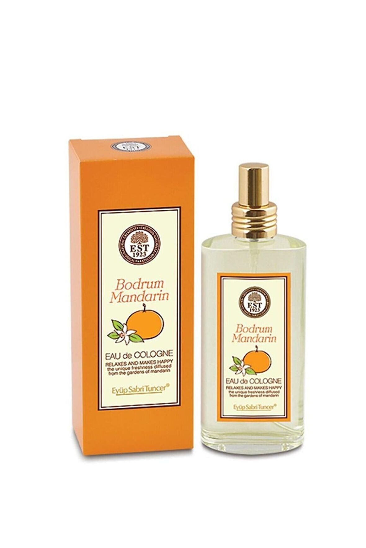 Bodrum Mandarin 80 Derece Cam Şişe 150 ml Kolonya