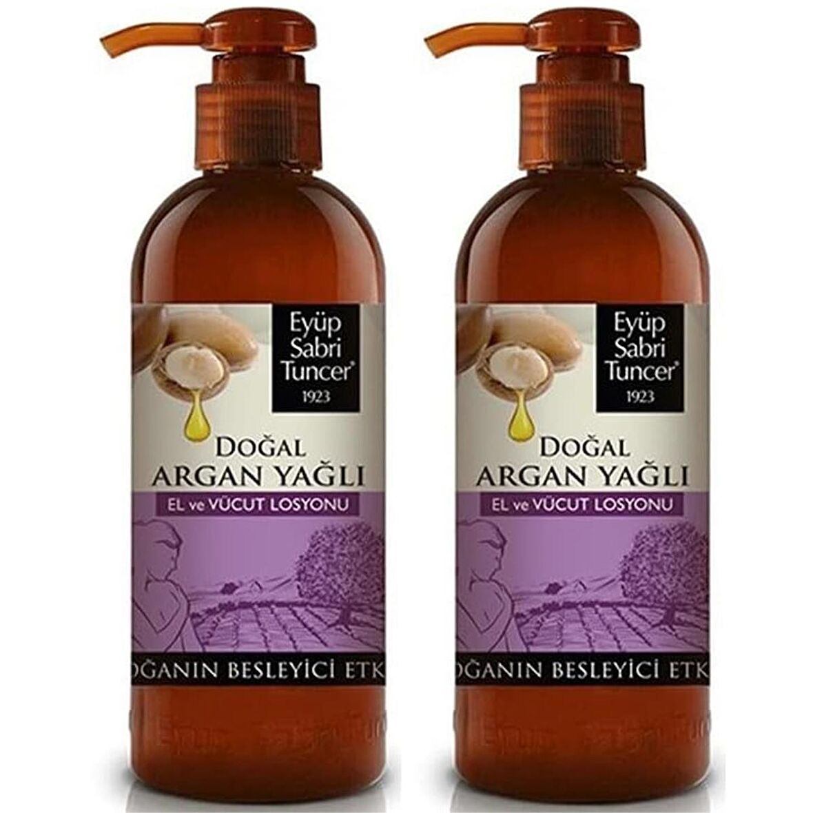 Doğal Argan Yağlı El Ve Vücut Losyonu 250 ml 2 ADET