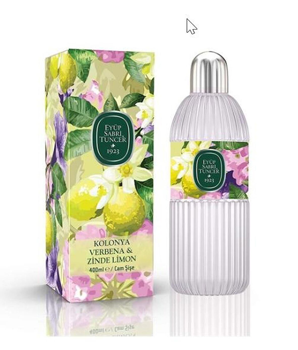 Verbena & Zinde Limon 68 Derece Cam Şişe 400 ml Kolonya
