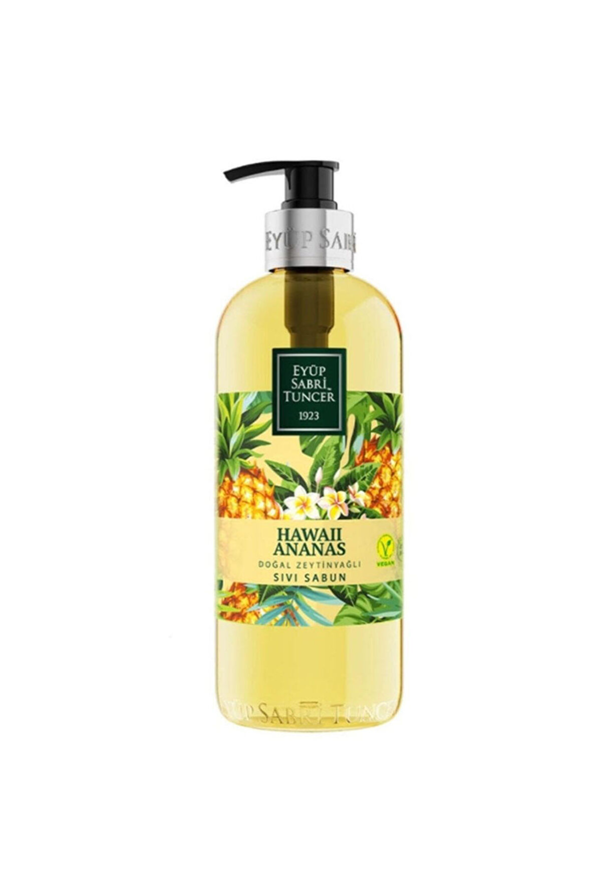 Doğal Zeytinyağlı Sıvı Sabun Hawaii Ananas 500 Ml X 4 Adet