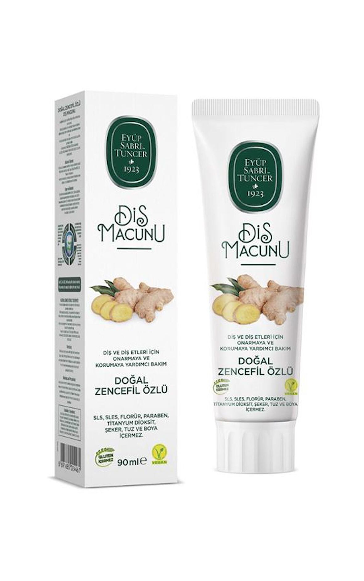 Diş Macunu Doğal Zencefil Özlü 90 Ml