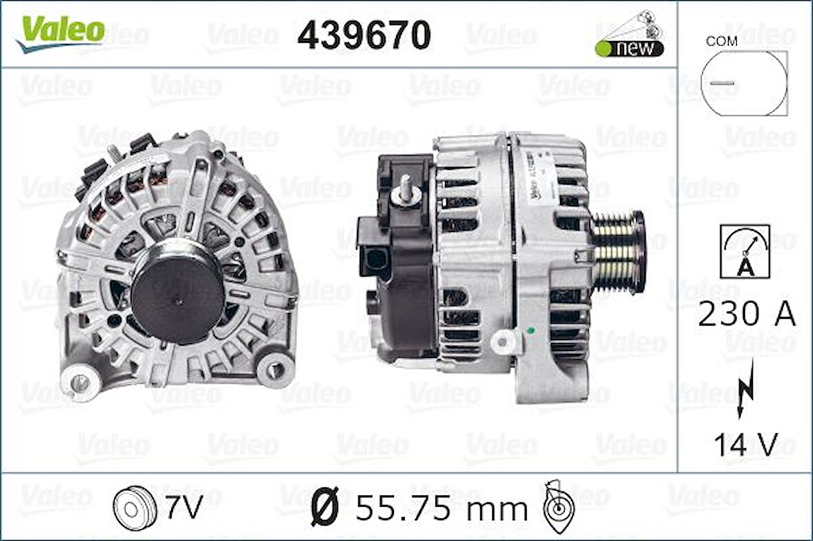 Bmw Alternator Sarj Dinamosu 220 A 14 V Bmw F10 F07 F11 F01 E70 E71 E72 - Hella 8el011713-081