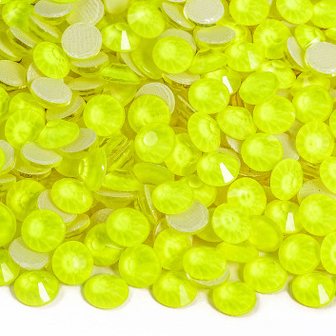 Gymo Premium Kalite Altı Düz Ütü İle Yapışan (Hotfix) Kristal Taş SS20 (4.6-4.8mm) Citrine Neon (720 Adet)