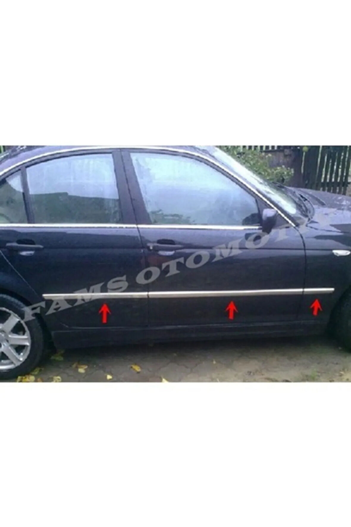 Bmw E-46 Krom Yan Kapı Çıtası 6 Prç. 1998-2007 P.çelik uyumlu