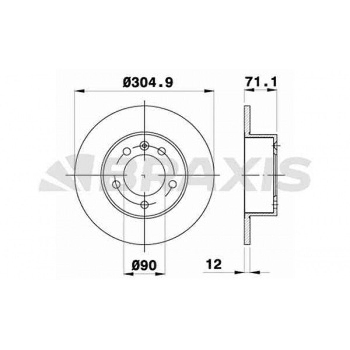Renault Fren Diski Arka Master III Movano B 2,3dci 10> - Braxıs Ad0467