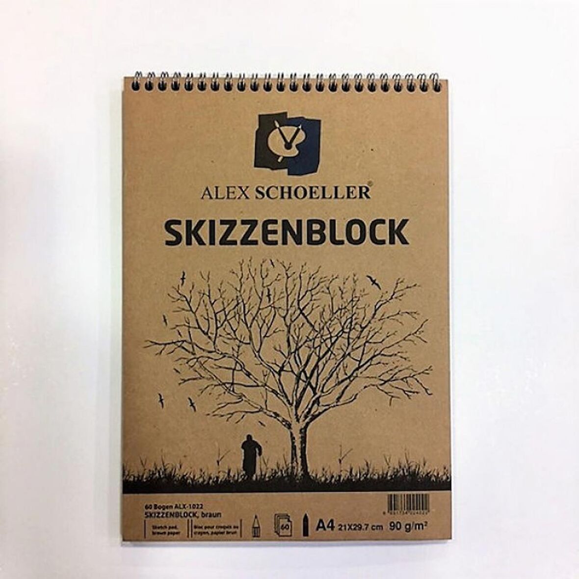 Eskiz Defteri A4 Kraft Spiralli 60