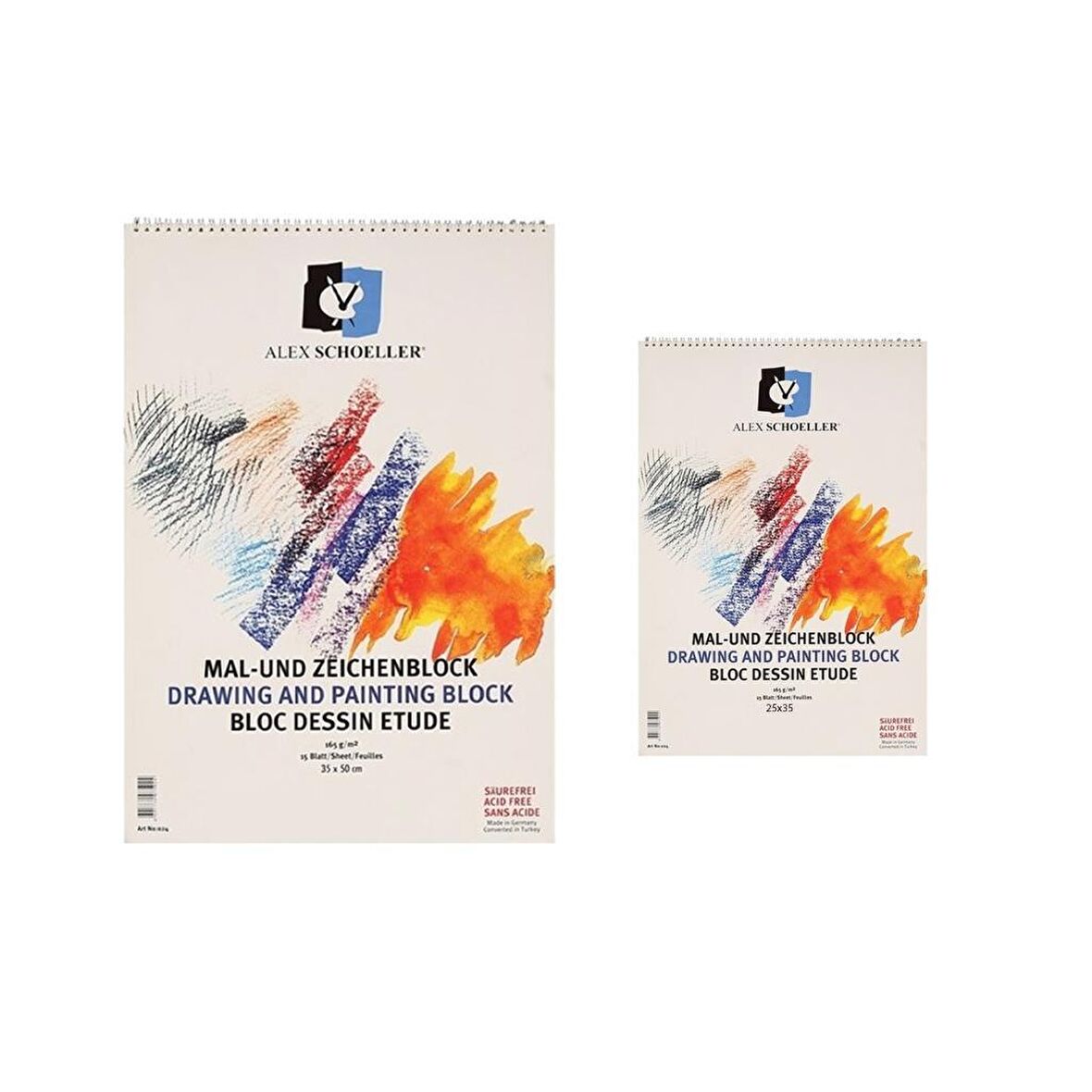 Resim Defteri 25 X 35 + 35 X 50 Spr. 165 Gr 2'li