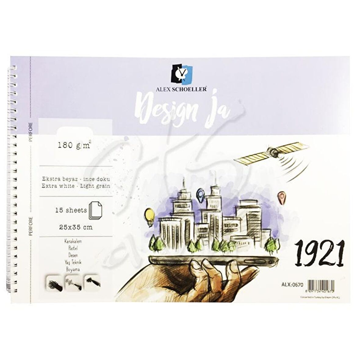 Design Ja Teknik Çizim Defteri 15 Yp 180g 25x35