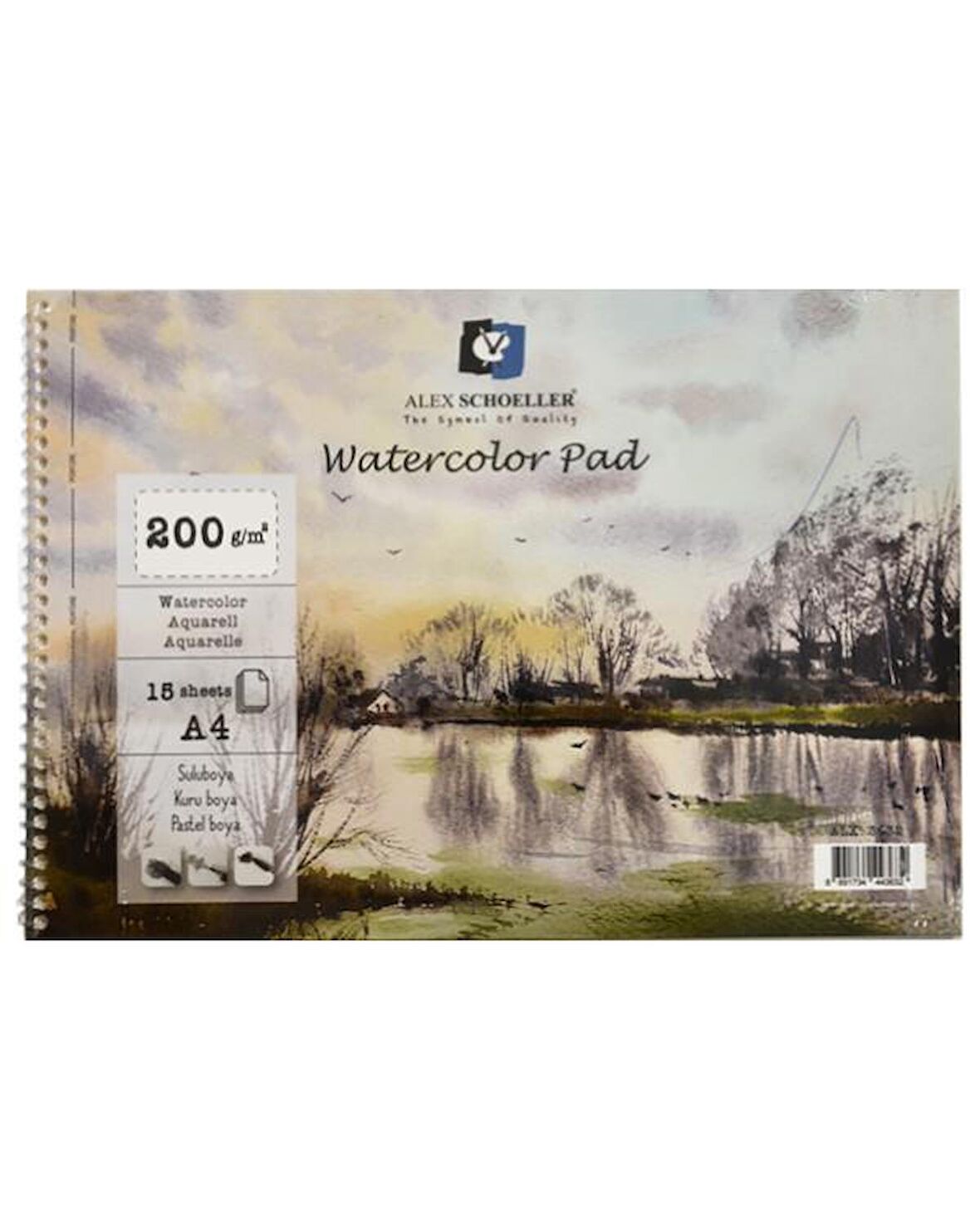 Watercolor Pad Suluboya Defteri A4 200gr