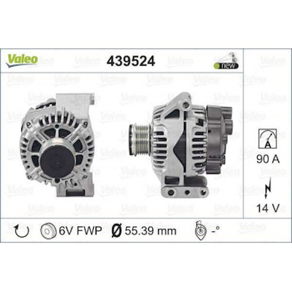 Fiat Alternator 12v Grande Punto Swift III 1,3ddis Corsa 1,3d Multıjet - Valeo 439524