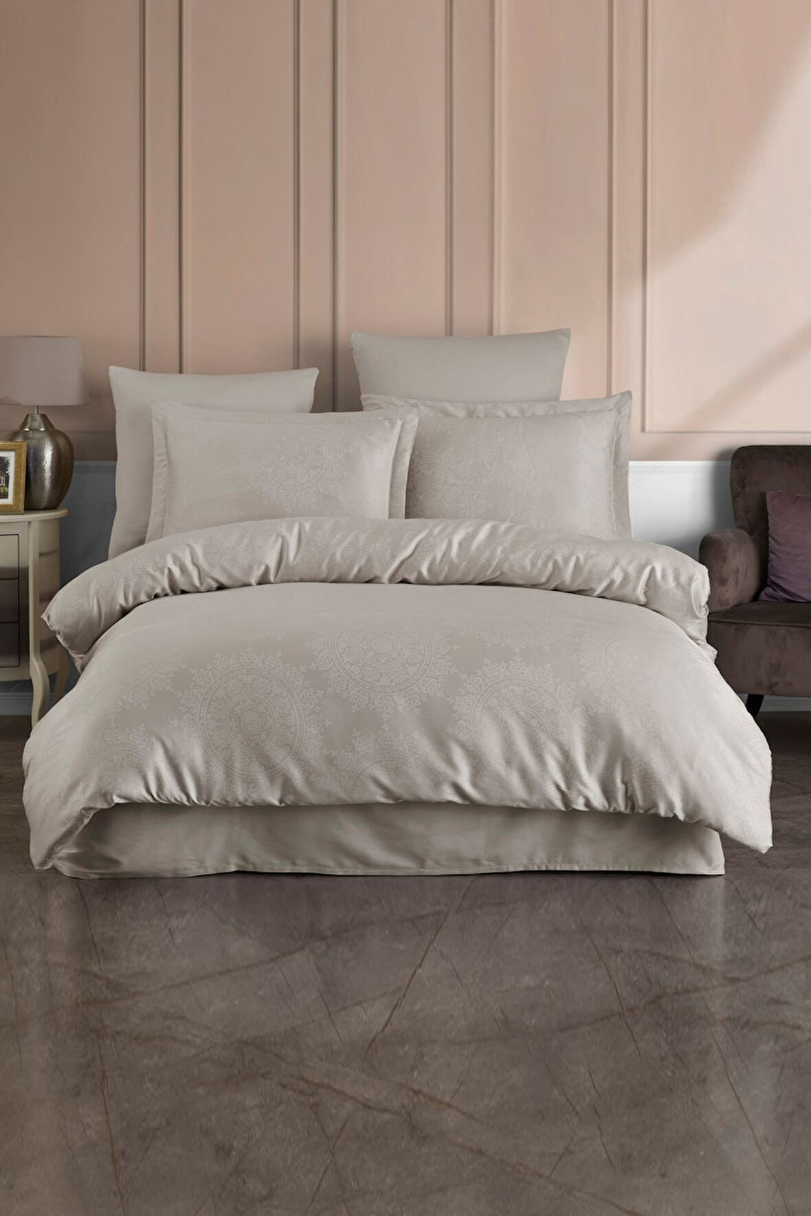 Varol Liyosel Jakar Nevresim Takımı Tek Kişilik - Nothingham Taş