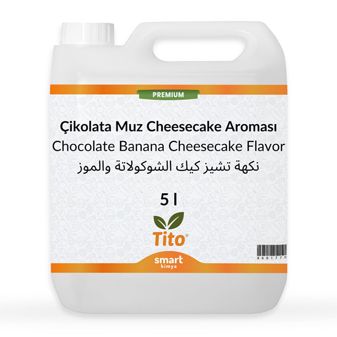 Premium Çikolata Muz Cheesecake Aroması 5 litre