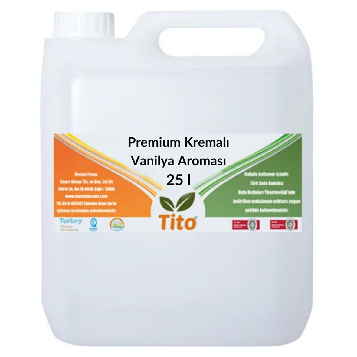Premium Kremalı Vanilya Aroması 25 litre