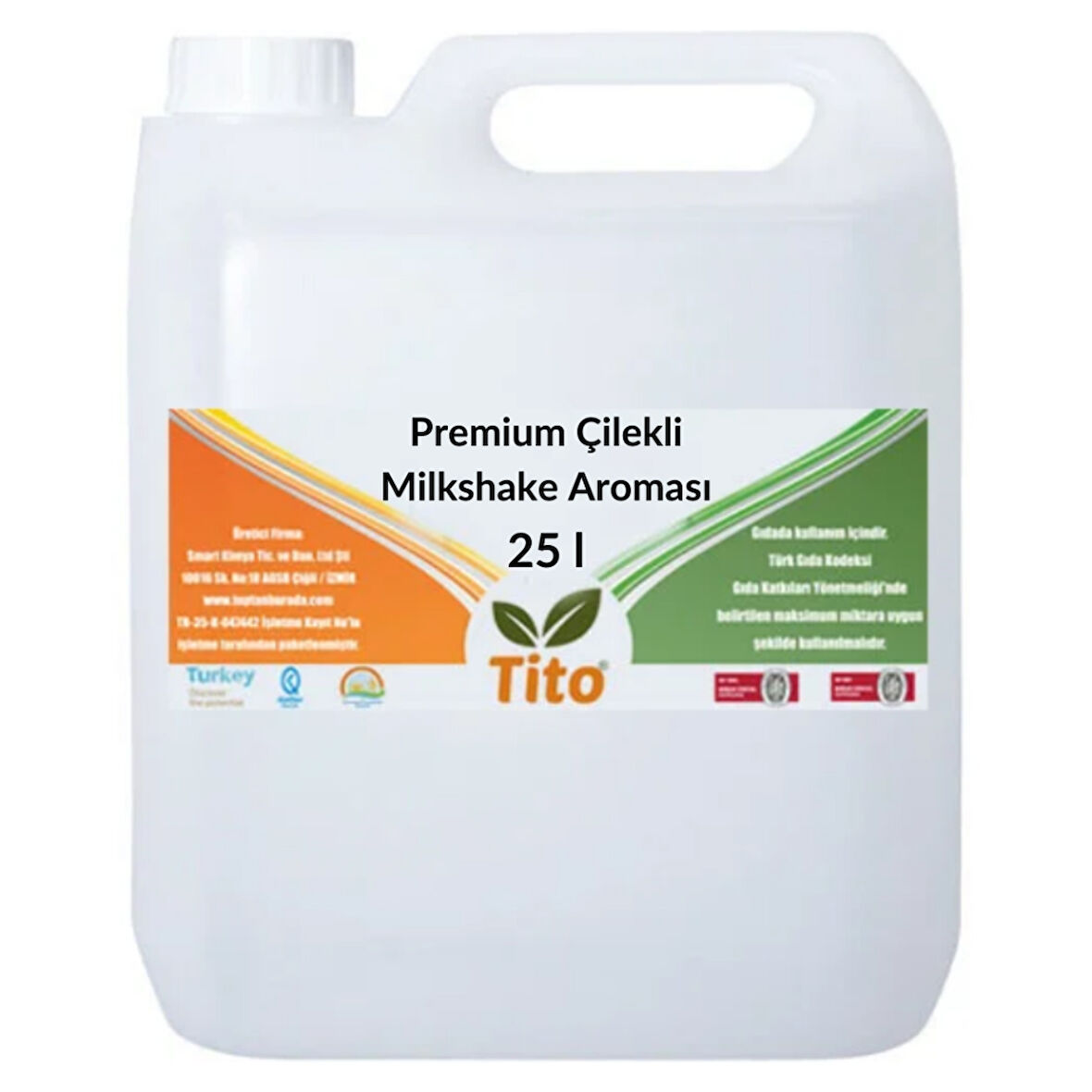 Premium Çilekli Milkshake Aroması 25 litre