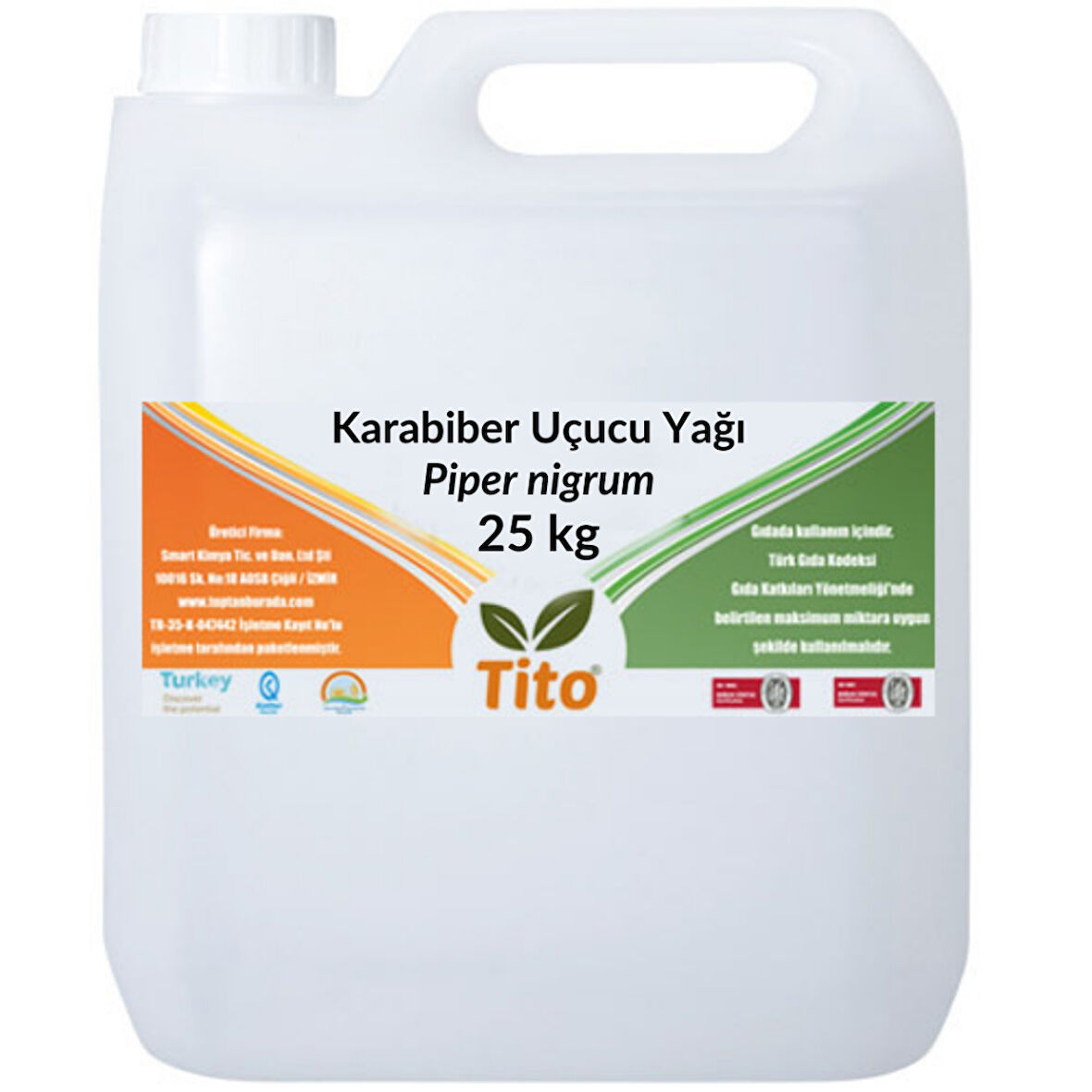 Karabiber Uçucu Yağı Piper nigrum 25 kg