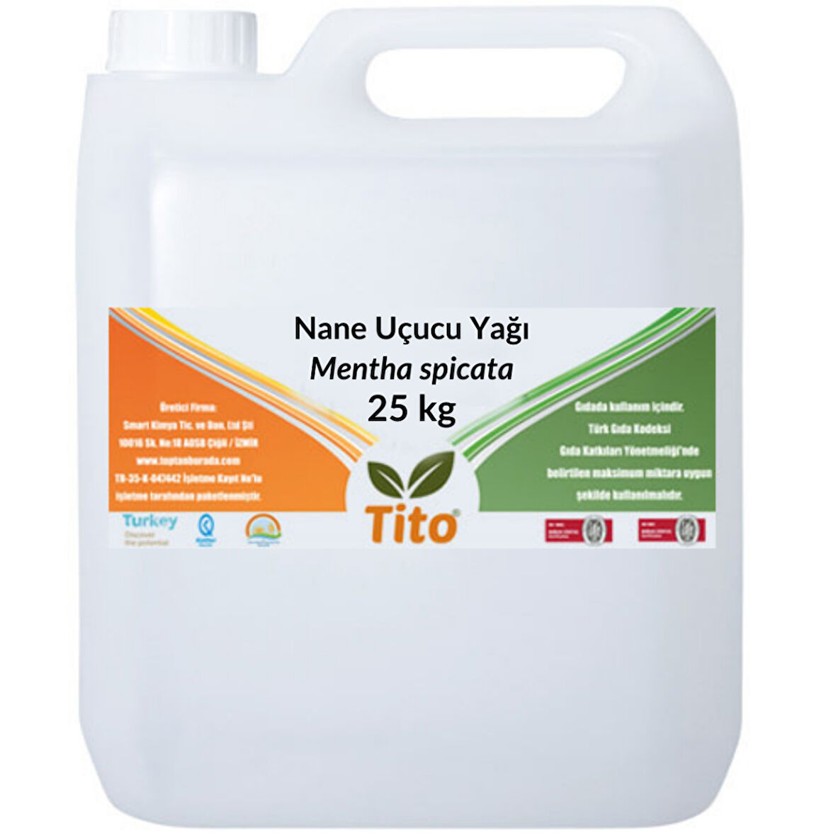 Nane Uçucu Yağı Mentha spicata 25 kg