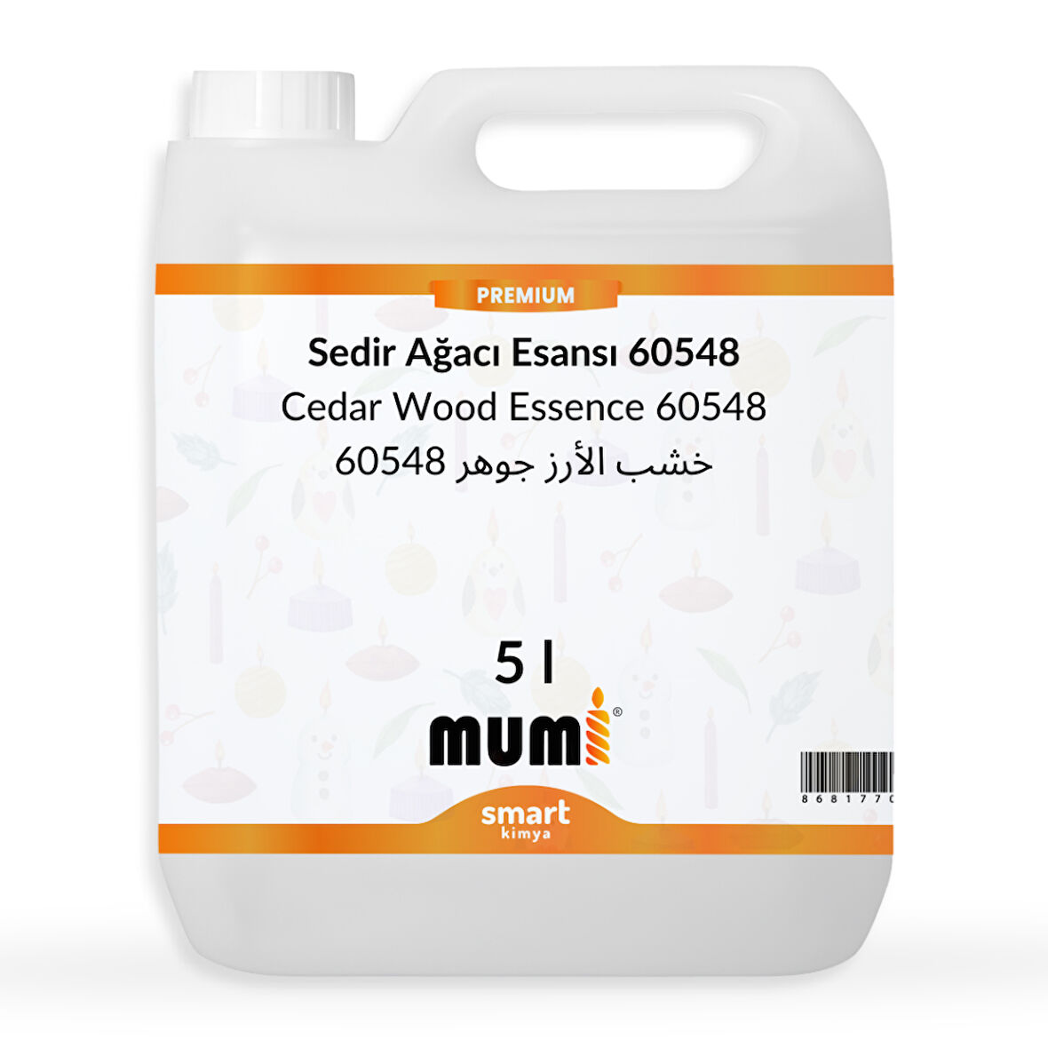 Premium Sedir Ağacı Mum Esansı 60548 5 litre
