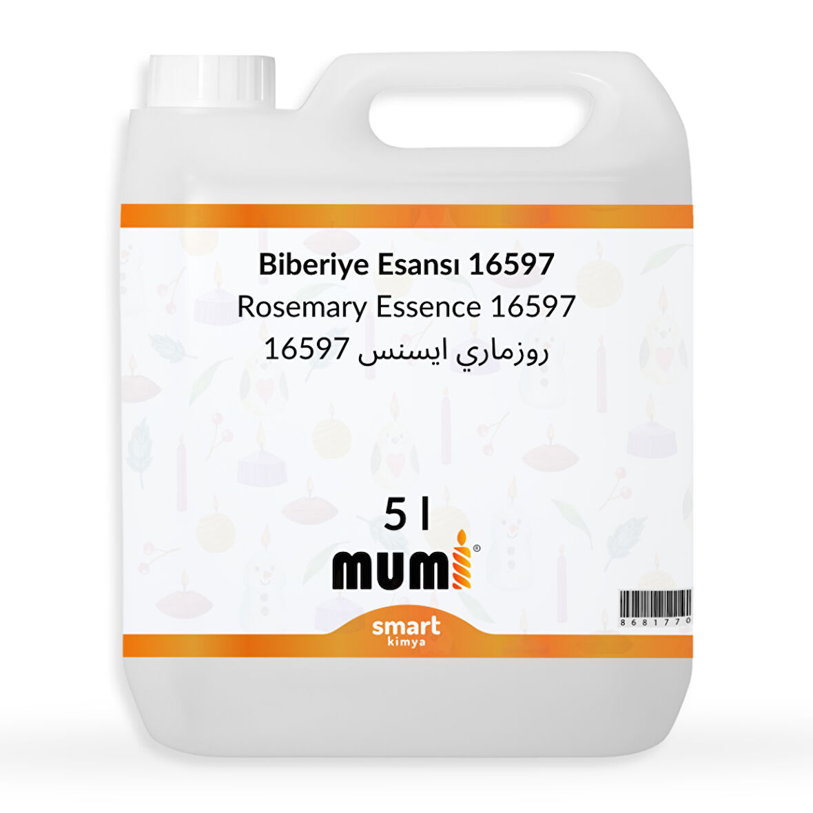 Biberiye Mum Esansı 16597 5 litre