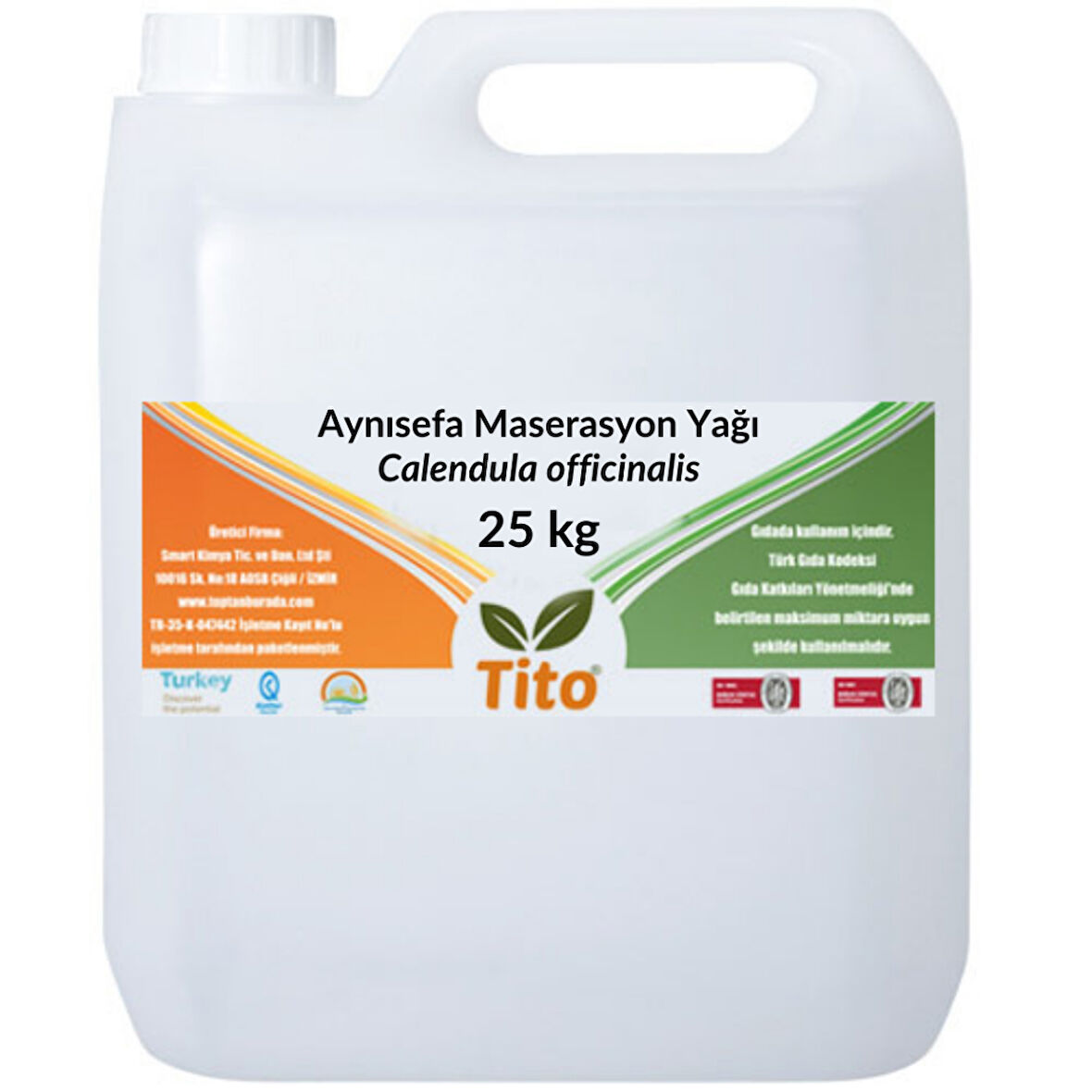 Aynısefa Maserasyon Yağı Calendula officinalis 25 kg