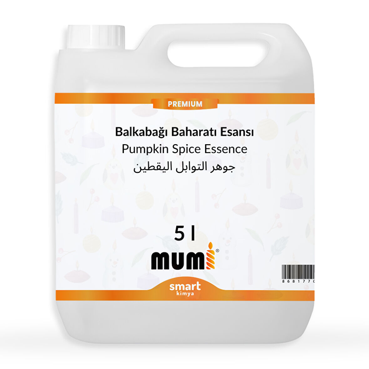 Premium Pumpkin Spice Mum Esansı 5 litre