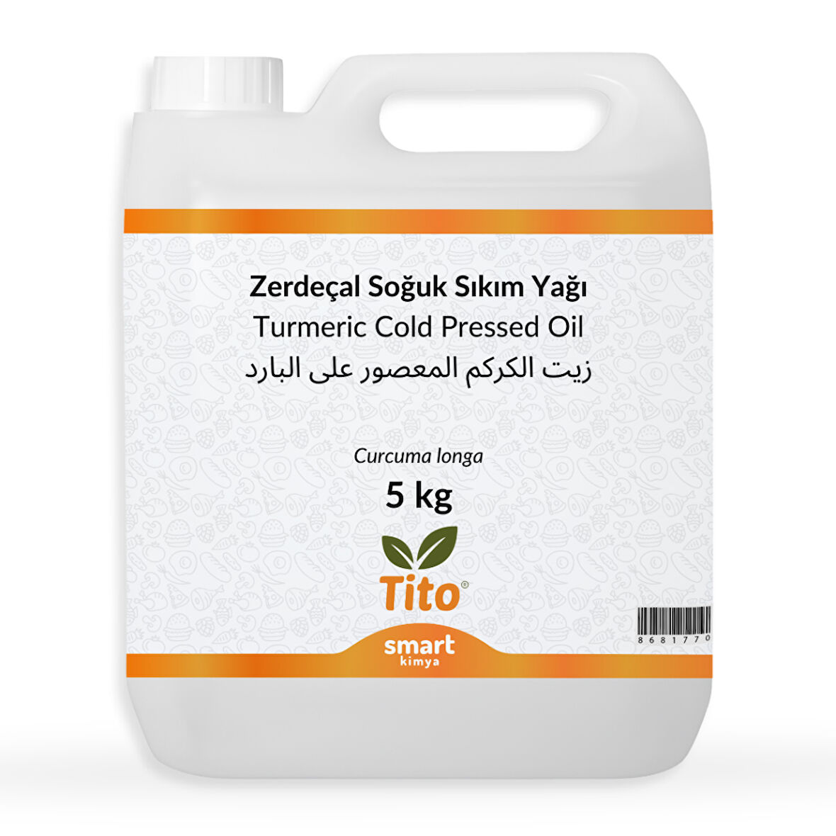 Zerdeçal Soğuk Sıkım Yağı Curcuma longa 5 kg