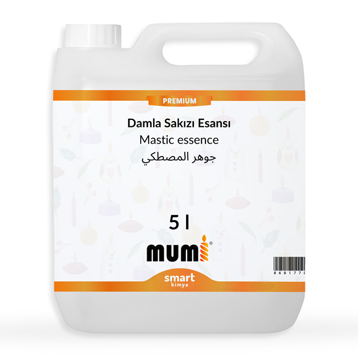 Premium Damla Sakızı Mum Esansı 97483 5 litre