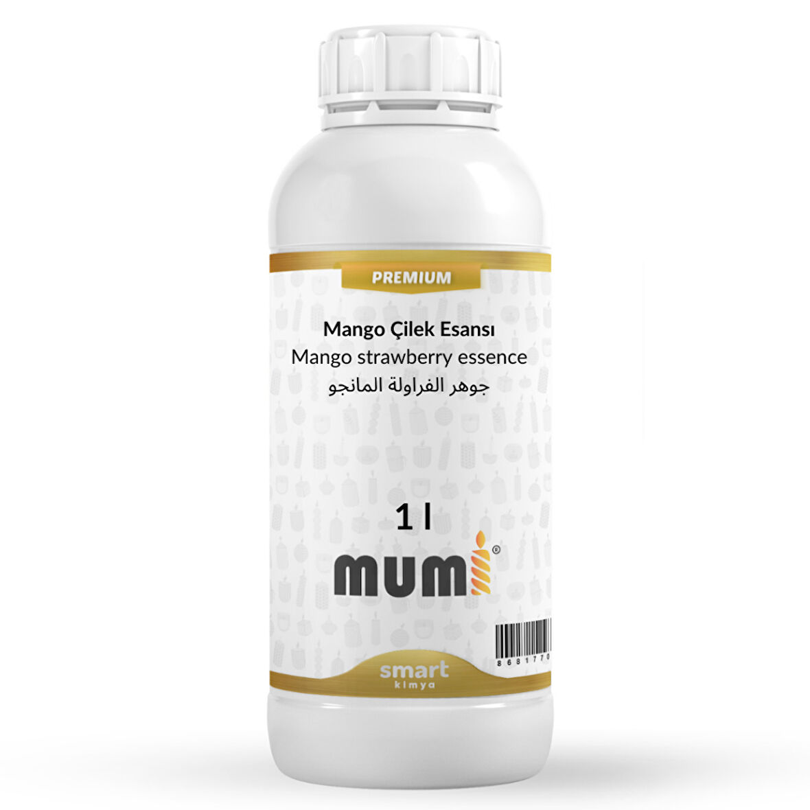 Premium Mango Çilek Mum Esansı 1 litre
