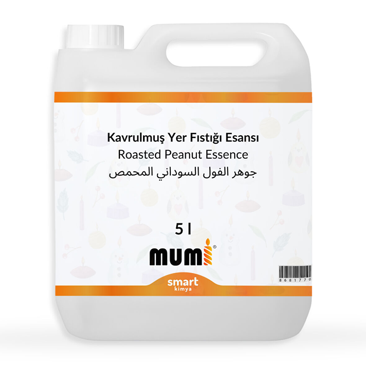 Kavrulmuş Yer Fıstığı Mum Esansı 5 litre