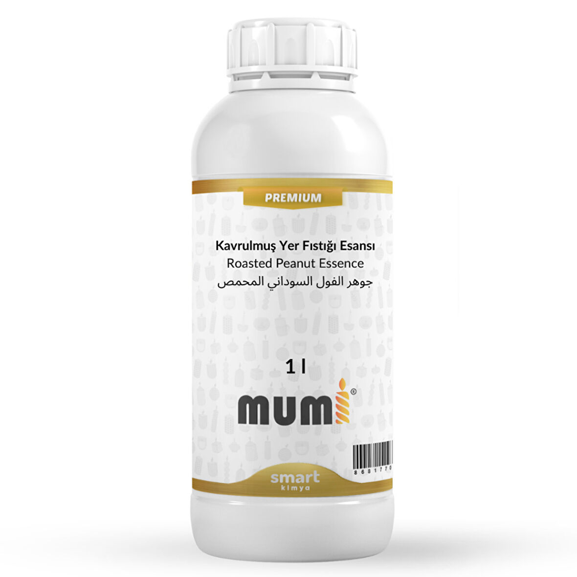 Premium Kavrulmuş Yer Fıstığı Mum Esansı 1 litre