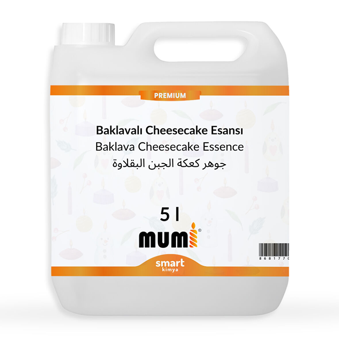 Premium Baklavalı Cheesecake Mum Esansı 5 litre