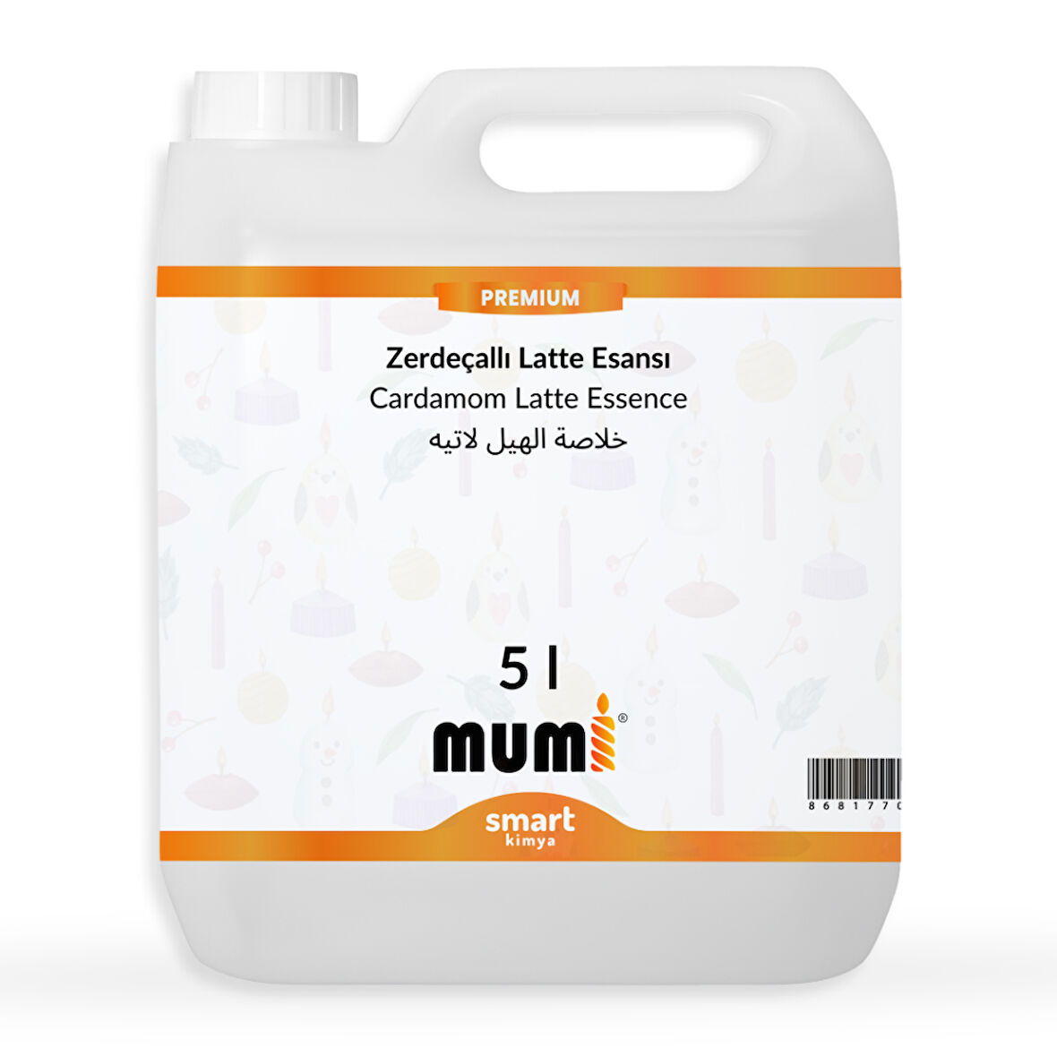 Premium Zerdeçallı Latte Mum Esansı 5 litre