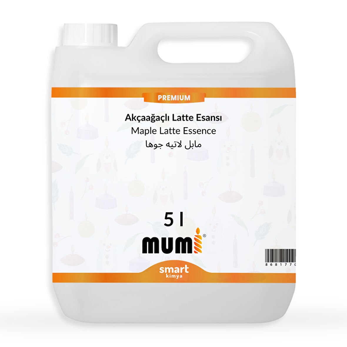 Premium Akçaağaçlı Latte Mum Esansı 5 litre