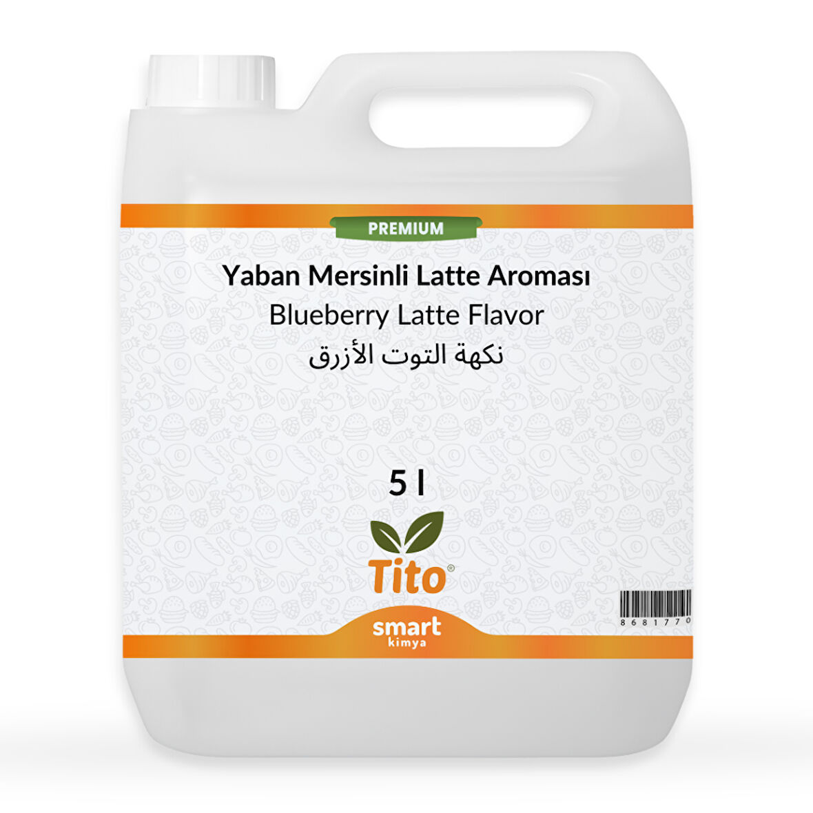 Premium Yaban Mersinli Latte Aroması 5 litre