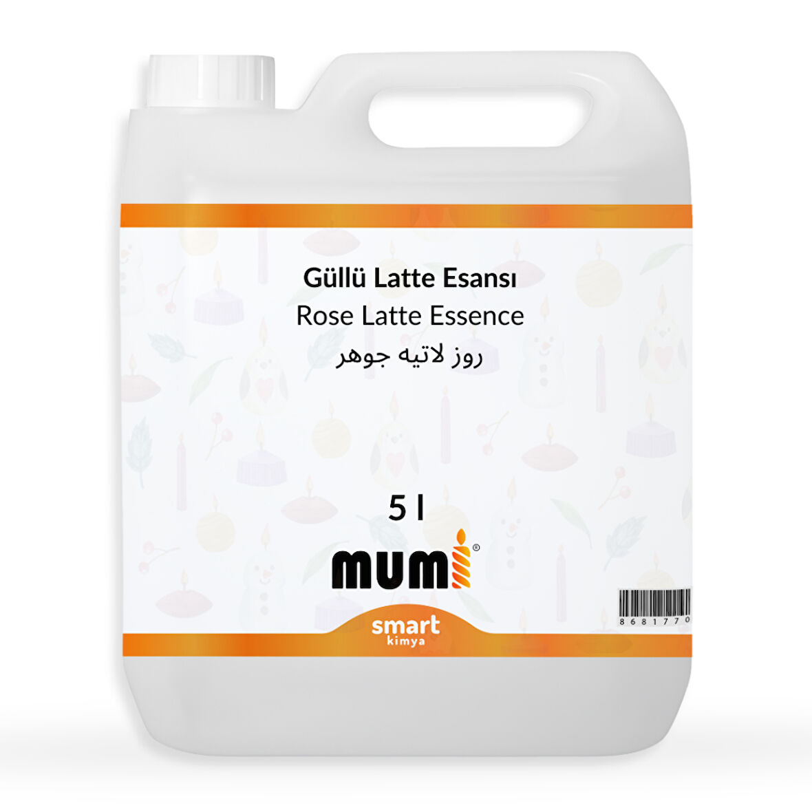 Güllü Latte Mum Esansı 5 litre