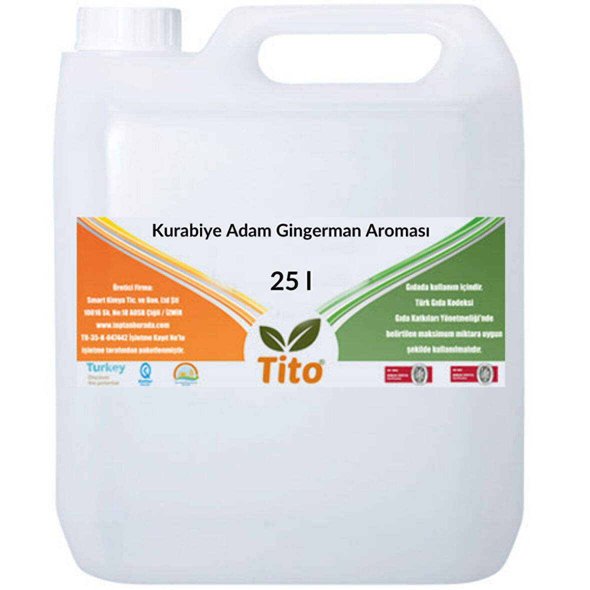 Kurabiye Adam Gingerman Aroması 25 litre