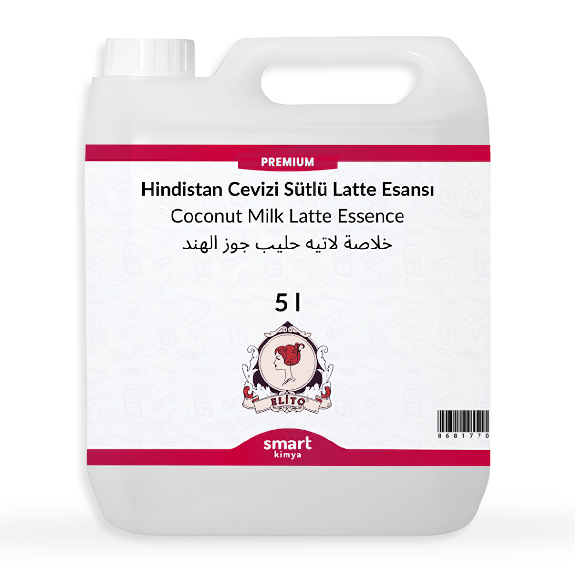 Premium Hindistan Cevizi Sütlü Latte Esansı 5 litre
