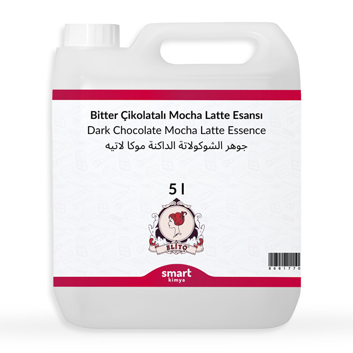 Bitter Çikolatalı Mocha Latte Esansı 5 litre