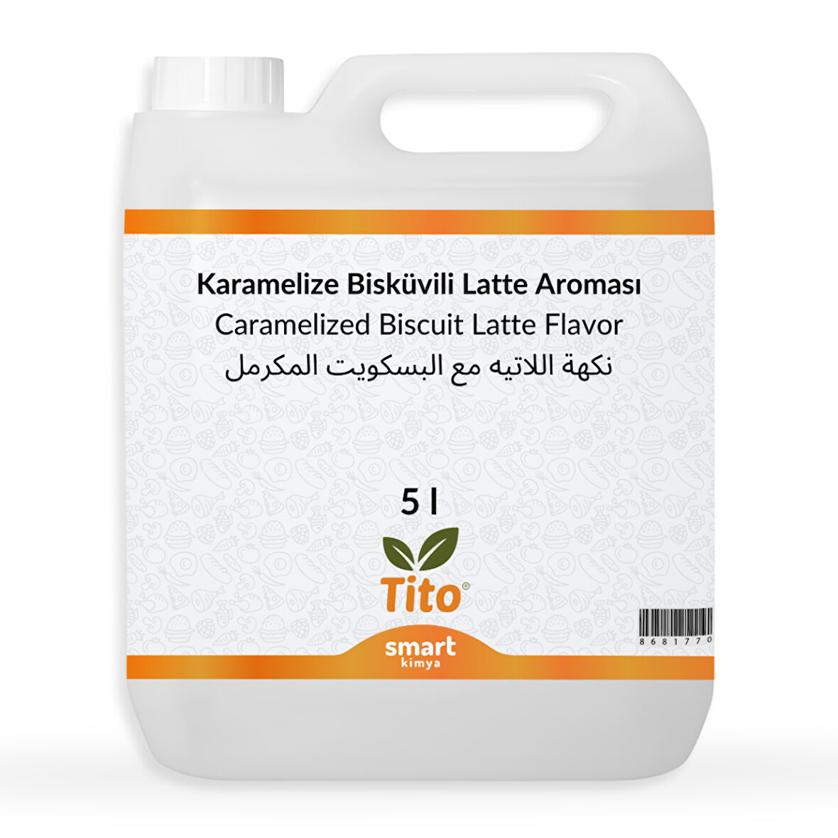 Karamelize Bisküvili Latte Aroması 5 litre