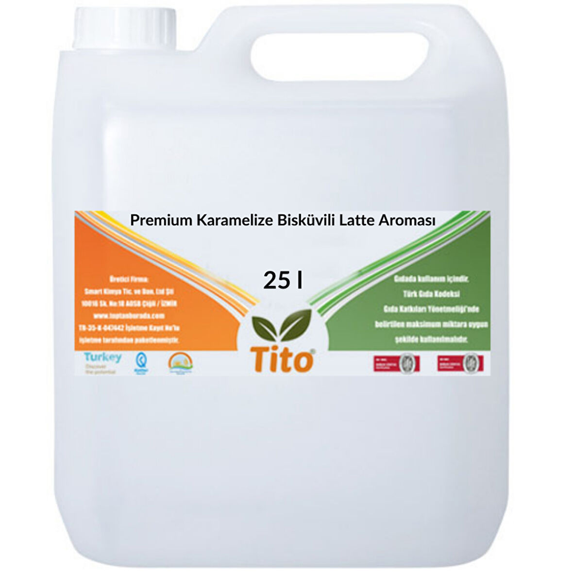 Premium Karamelize Bisküvili Latte Aroması 25 litre
