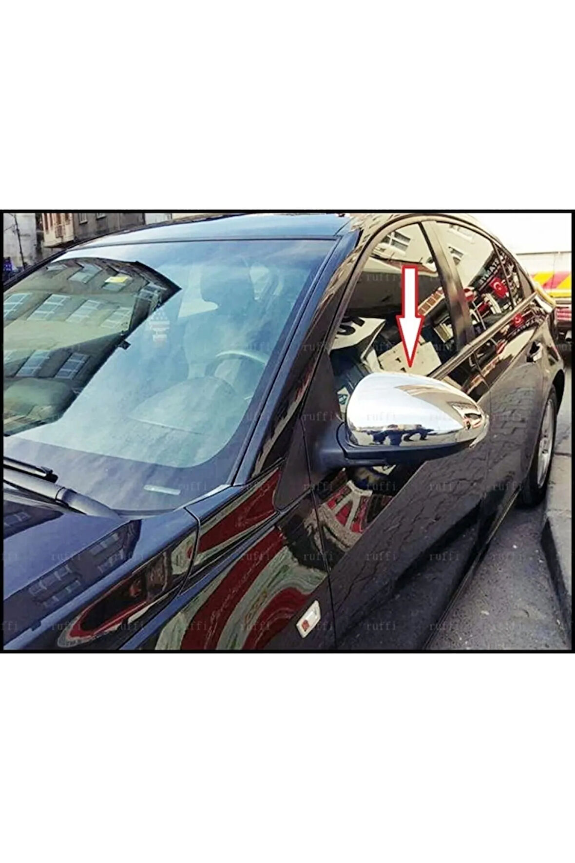 Chevrolet Cruze Krom Ayna Kapağı 2 Parça 2009 Ve Üzeri Paslanmaz Çelik (HB SEDAN UYUMLU)