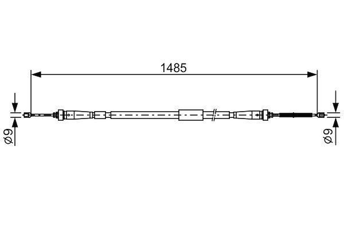 Renault El Fren Teli Arka Sol Clio (iv) 0.9 Tce , 1.2 16v ,1.5dci  12> - Bosch 1987482637