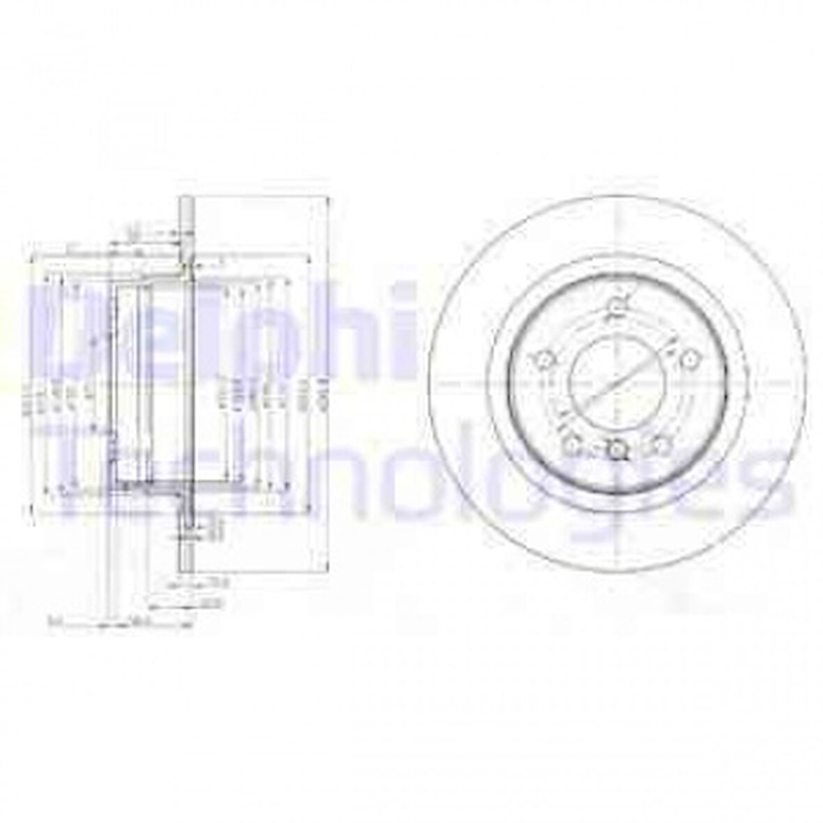 Bmw Fren Diski Arka Bmw E81 E87 E90 - Delphi Bg3960