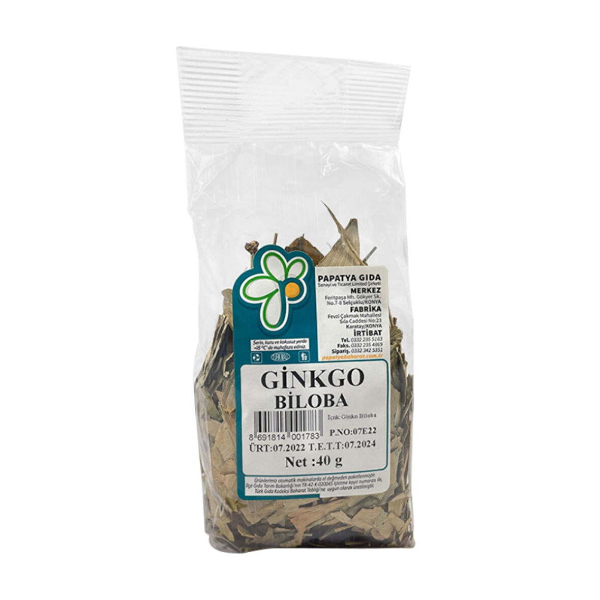 Papatya Gıda Ginkgo 40 g e