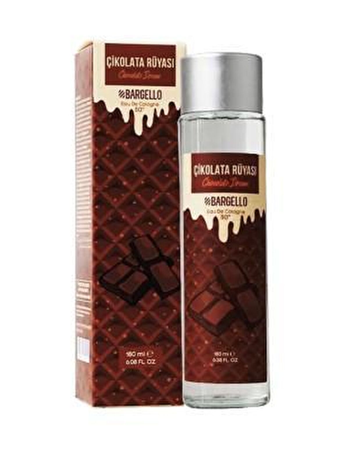 Bargello 180 ML 80° Cam Dökme Kapak Çikolata Kolonya