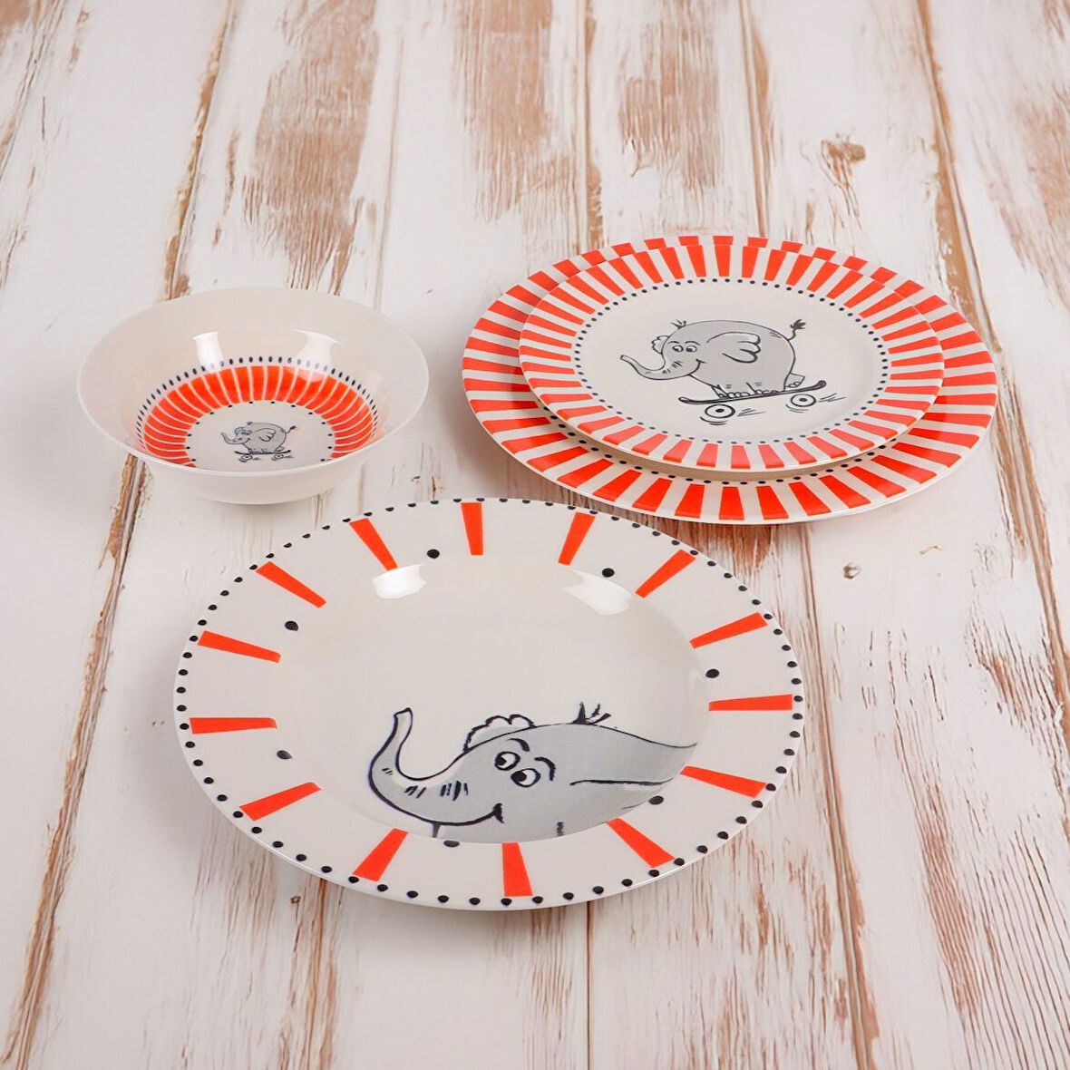 GÜRAL PORSELEN Eda 4 Parça Mama Takımı 3622