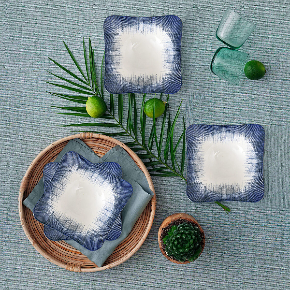 Güral Porselen Spinoza 6 Parça 15x15 Cm Bone Kase Takımı - 845