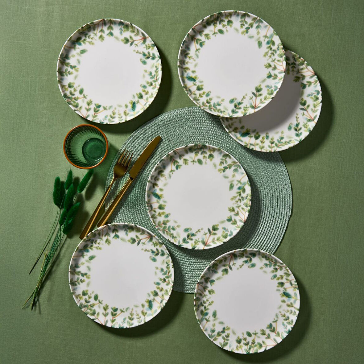 GÜRAL PORSELEN Bilbao 6 Kişilik 21 cm Pasta Takımı 3376